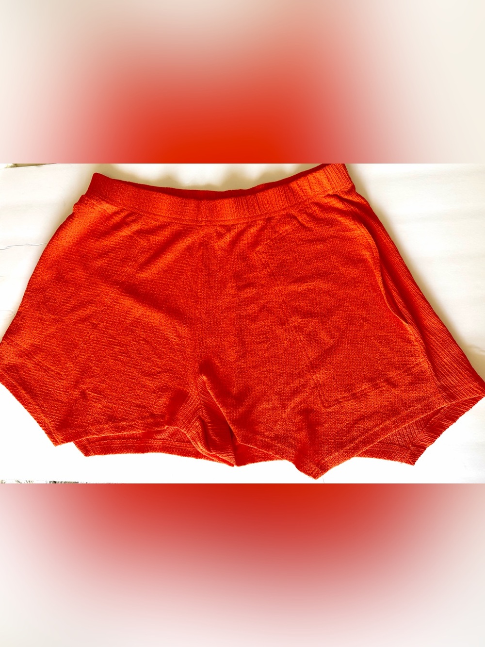 FP BEACH  pumpkin orange L Knit Lounge Shorts